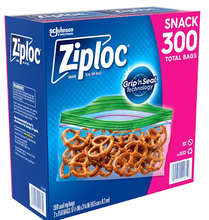 Ziploc Grip 'n Seal Top Snack Bags, 300 ct.