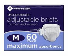 Member's Mark Total Protection Unisex Briefs - Choose Your Size