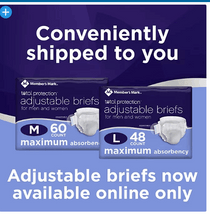 Member's Mark Total Protection Unisex Briefs - Choose Your Size