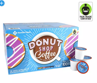 MemberÕs Mark Medium Roast Coffee Pods, Donut Shop, 100 ct.
