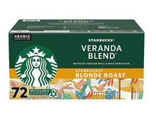 Starbucks Blonde Roast K-Cup Coffee Pods, Veranda Blend (72 ct.)