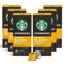 Starbucks by Nespresso Espresso Coffee Pods, Blonde Roast (60 ct.)