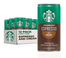 Starbucks Espresso and Cream 6.5 fl. oz., 12 pk.