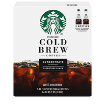 Starbucks Cold Brew Coffee Concentrates, Signature Black 64 oz., 2 pk.