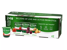 Activia Probiotic Lowfat Yogurt Variety Pack (4 oz., 24 ct.)