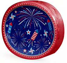 Member's Mark 4th of July Fireworks and Rockets Oval Plates, 10" x 12", 50 ct.