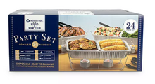 Member's Mark Party Set with 2-hour Safe Heat Chafing Fuel 24 ct.