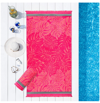 Member's Mark Oversized Fashion 2pk Beach Towel, 40" x 72", Assorted Designs