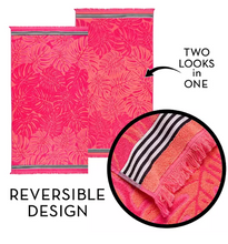 Member's Mark Oversized Fashion 2pk Beach Towel, 40" x 72", Assorted Designs