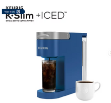 Keurig K-Slim + ICED Single-Serve Coffee Maker, Blue