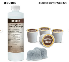 Keurig 3 month Brewer Maintenance Kit, with Rinse Pods, Descale Solution, and Filter Cartridges