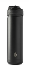 TAL Stainless Steel Ranger Water Bottle with Easy Sip Straw 26 oz, Black