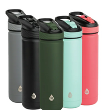 TAL Stainless Steel Ranger Water Bottle with Easy Sip Straw 26 oz, Black