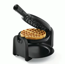 Farberware Single-Flip Waffle Maker, Black with Stainless Steel Decoration