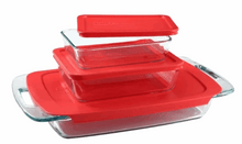 Pyrex Easy Grab Bake & Store Glass Storage Value Pack, 6-Piece