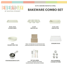 Martha Stewart Everyday 20-Piece Aluminum Bakeware Combo Set