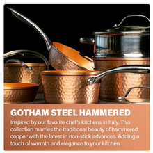 Gotham Steel Hammered Pots and Pans Set Nonstick Ceramic Cookware Set 15pc