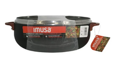 Imusa 4.4 Quart Black Caldero (Dutch Oven) with Glass Lid