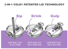 Reduce Slim Cold1 Tumbler with Straw, Lid & Handle - Insulated Stainless Steel with 3-Way Lid - 40oz