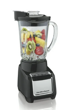 Hamilton Beach Wave Action Blender for Shakes and Smoothies, 48 oz. capacity, Glass Jar, Black, 53521