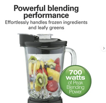Hamilton Beach Wave Action Blender for Shakes and Smoothies, 48 oz. capacity, Glass Jar, Black, 53521