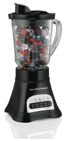 Hamilton Beach Wave Crusher Multi-Function Blender, 40 oz Glass Jar, Black, 58165