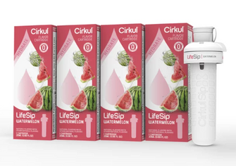 Cirkul LifeSip Watermelon Flavor Cartridge, Drink Mix, 4-Pack