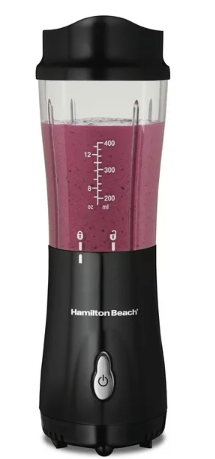 Hamilton Beach 51101BG Single-Serve Blender + Travel Cup, Black