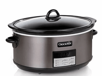 Crockpot™ 8-Quart Slow Cooker, Programmable, Black Stainless Collection