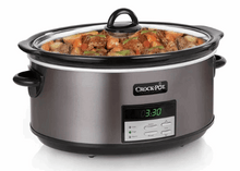 Crockpot™ 8-Quart Slow Cooker, Programmable, Black Stainless Collection