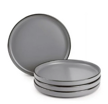 Thyme & Table Dinnerware Gray Ava Stoneware Salad Round Plates, 4 Pack
