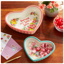 The Pioneer Woman 2-Piece Heart Shaped Ceramic Dish
