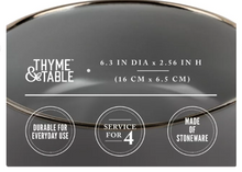 Thyme & Table Servware Gray Ava Stoneware Round Bowls, 4 Pack