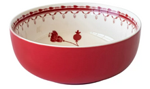 Sofia Home Red Set of 4 Stoneware Dinner Bowls