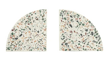 Genuine Cement Cast Terrazzo 4.3" 2 Pc Set Modern Design Tabletop Bookends