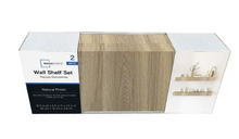 Mainstays 16.5" Wall Mounted Floating Shelves 2pack, Natural
