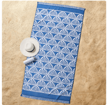 Better Homes & Gardens Oversized Navy Sun Print Cotton Blend Beach Towel, 38" x 72"