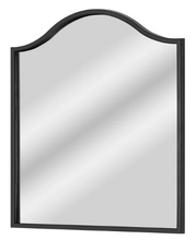 Crystal Art Gallery Traditional Framed Glass Arch Mirror, Black