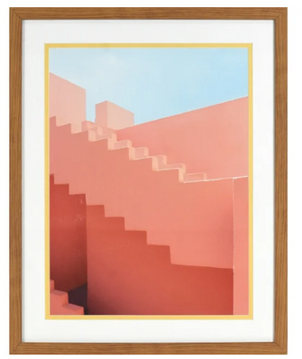Crystal Art Gallery Framed Pink Stairs Art,16X20
