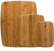 Farberware 3-Piece Kitchen Cutting Board Set Bamboo Wood