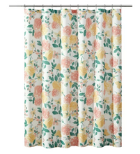 Mainstays Floral Flowers Polyester Shower Curtains, 72" x 72", Pink