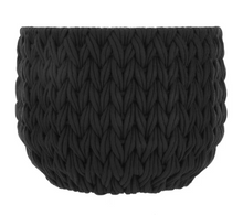 Better Homes & Gardens Closed Weave Polyester Black Decorative Storage Basket