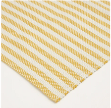 Home Décor Collection 24" x 36" Yellow Stripe Layering Rug