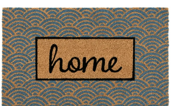 Home Décor Collection 18" x 30" Blue Home Doormat