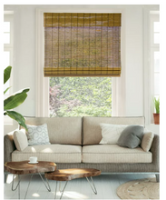 CHICOLOGY Cordless Bamboo Roman Shade, Fox (Room Darkening) 23"W X 64"H
