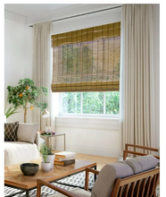 CHICOLOGY Cordless Bamboo Roman Shade, Fox (Room Darkening) 23"W X 64"H