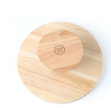 Better Homes & Gardens Rubber Wood Cake Stand, 12.52IN Dia x 5IN H, 3.9 lb, Natural Wood Color