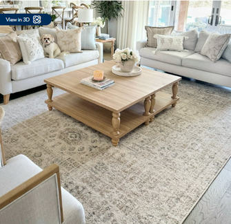 My Texas House Maeve 2' X 3' Tan Geometric Area Rug
