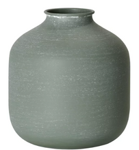 Crystal Art Gallery Contemporary Iron Metal Tabletop Vase, Greens