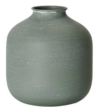 Crystal Art Gallery Contemporary Iron Metal Tabletop Vase, Greens